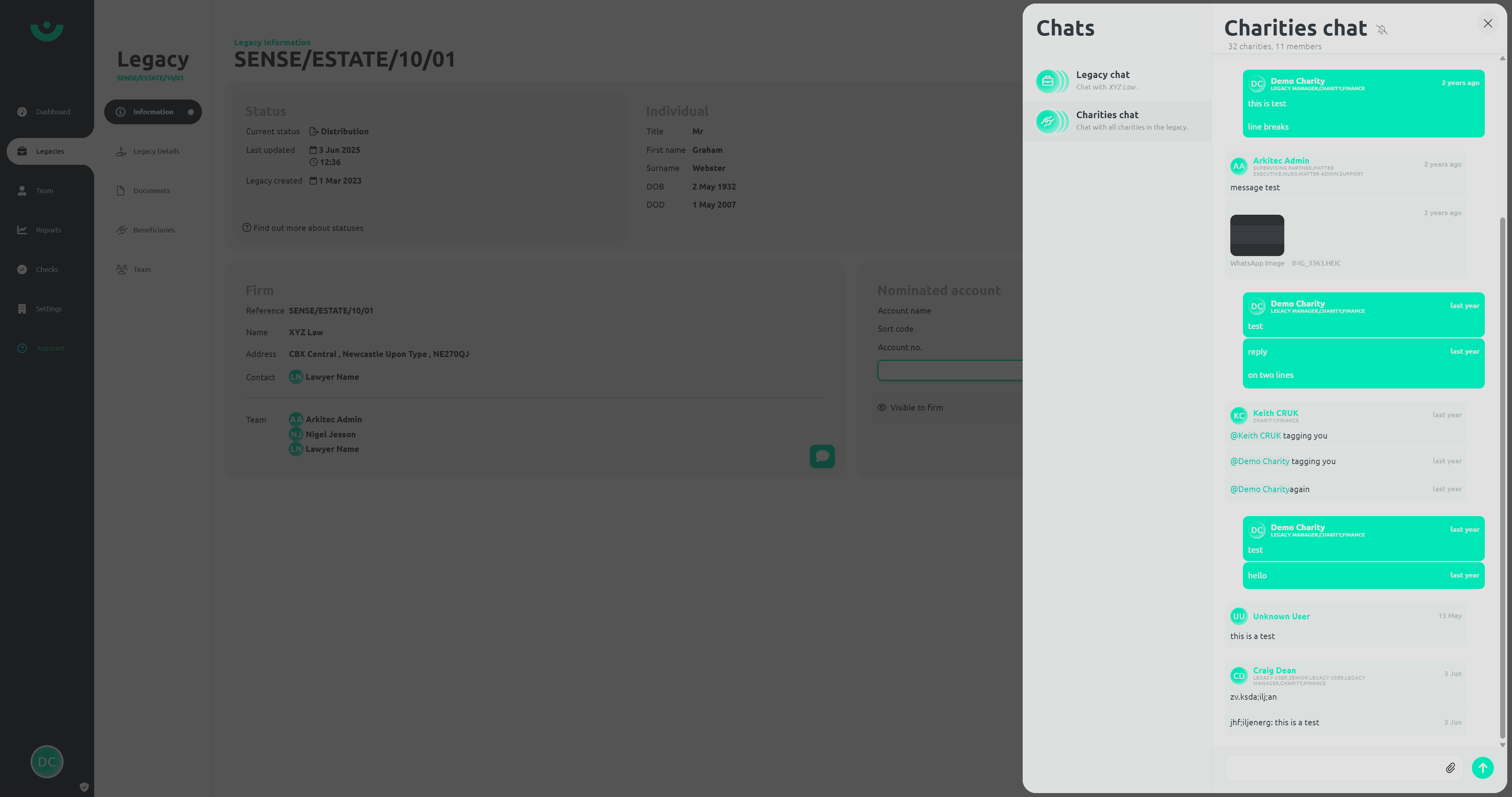 Charities Platform