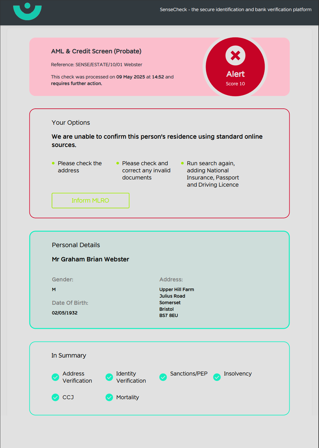 Compliance and KYC